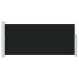 Retractable Side Awning 140 x 314 cm Black