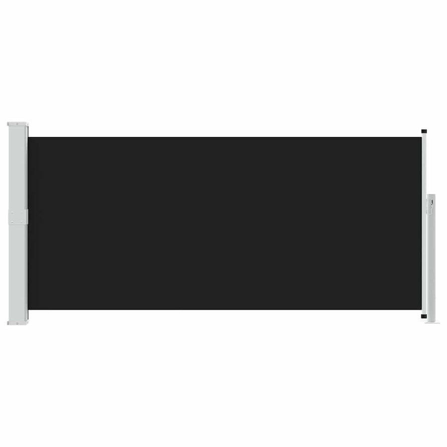 Retractable Side Awning 140 x 314 cm Black