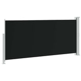 Retractable Side Awning 140 x 314 cm Black