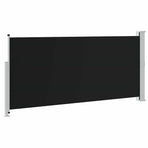 Retractable Side Awning 140 x 314 cm Black