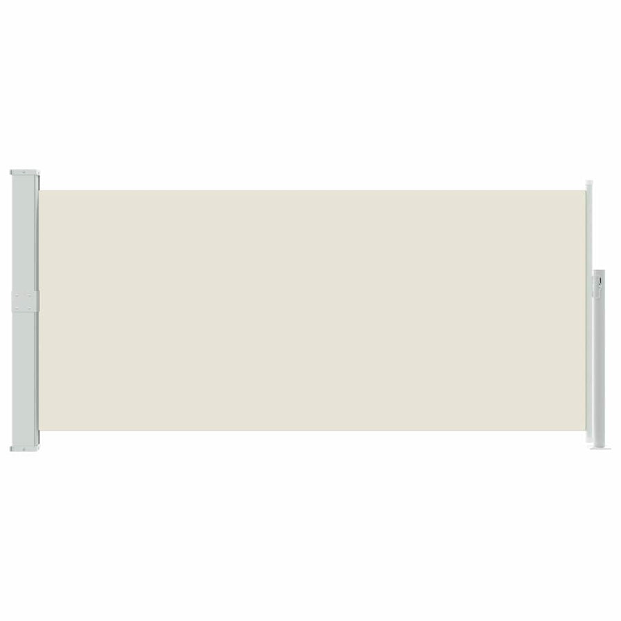 Retractable Side Awning 140 x 314 cm Cream