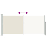 Retractable Side Awning 140 x 300 cm Cream