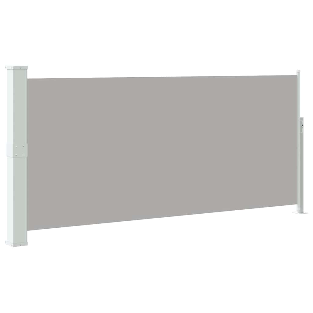 Retractable Side Awning 140 x 314 cm Grey