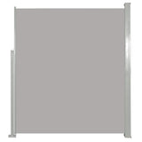 Retractable Side Awning 140 x 300 cm Grey - Front View