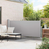 Retractable Side Awning 140 x 314 cm Grey