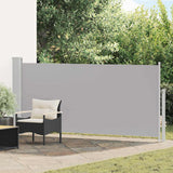 Retractable Side Awning 140 x 314 cm Grey