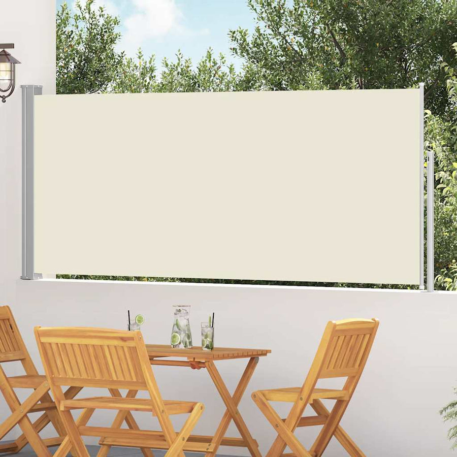 Retractable Side Awning 117x314 cm Cream