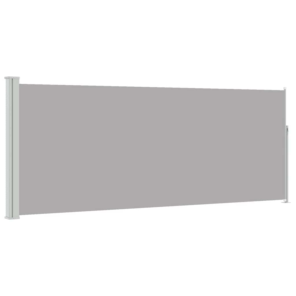 Retractable Side Awning 117x314 cm Grey