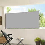 Retractable Side Awning 117x314 cm Grey