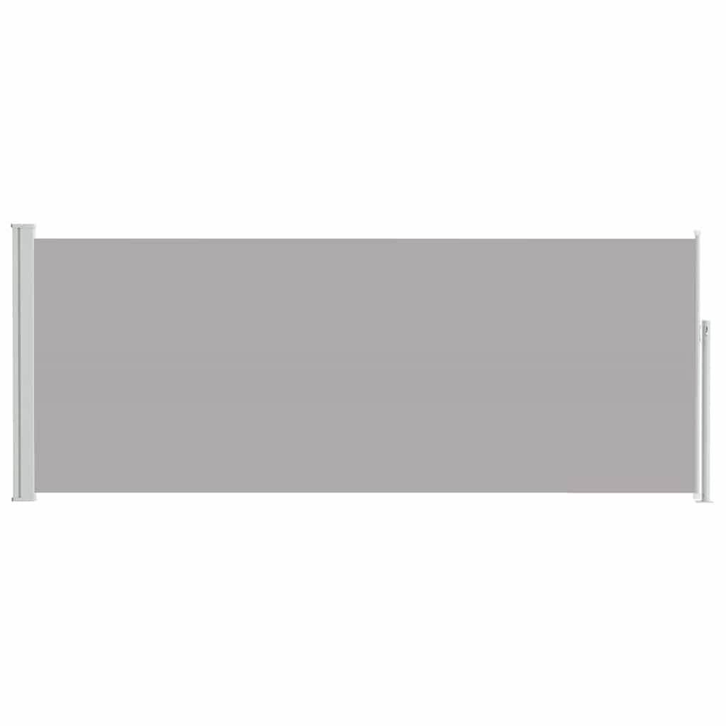 Retractable Side Awning 117x314 cm Grey