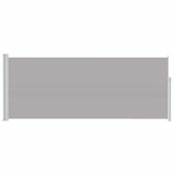 Retractable Side Awning 117x314 cm Grey