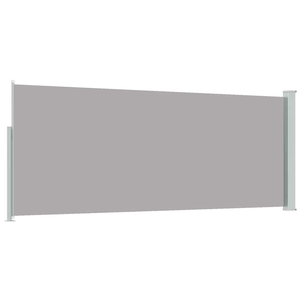 Retractable Side Awning 117x314 cm Grey