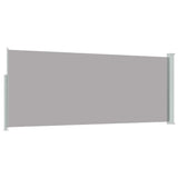 Retractable Side Awning 117x314 cm Grey