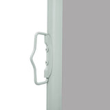 Retractable Side Awning 117x314 cm Grey