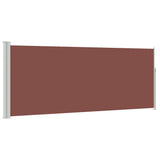 Retractable Side Awning 117x314 cm Brown