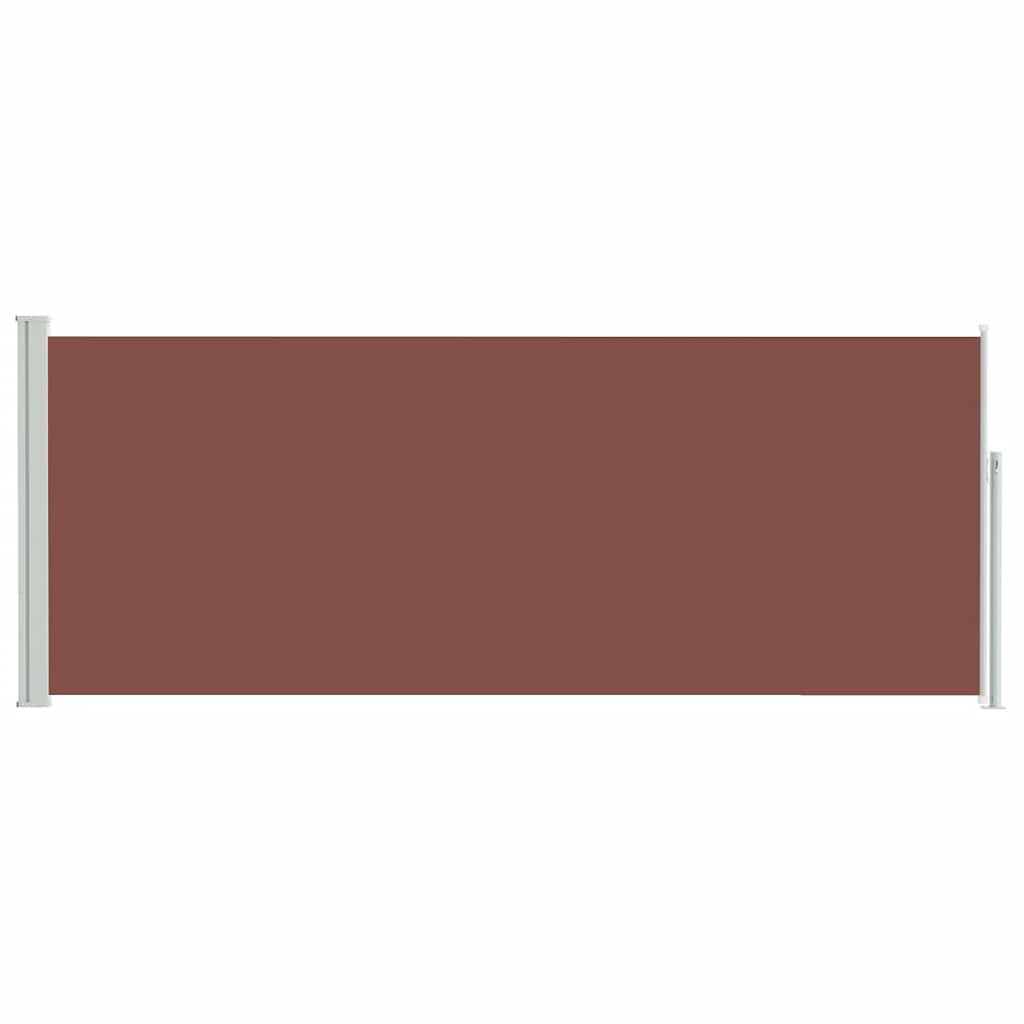 Retractable Side Awning 117x314 cm Brown