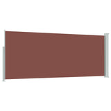 Retractable Side Awning 117x314 cm Brown