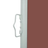 Retractable Side Awning 120 x 300 cm Brown - Close-Up Angle