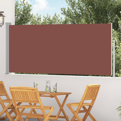 Retractable Side Awning 117x314 cm Brown