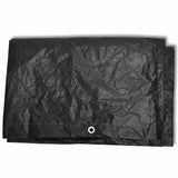 Garden Sunlounger Cover 8 Eyelets 218x77x55 cm - Top-Down View