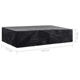Garden Sunlounger Cover 8 Eyelets 218x77x55 cm - Close-Up Angle