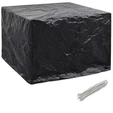 Garden Furniture Cover 8 Eyelets 122x112x98 cm - Front View