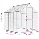 Outdoor Aviary Aluminium 183x178x194 cm - 45-Degree Angle