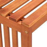 Garden Bench 137 cm Solid Eucalyptus Wood