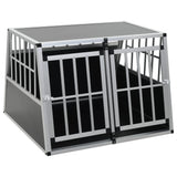 Dog Cage with Double Door 94x88x69 cm - Front View
