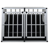Dog Cage with Double Door 94x88x69 cm - Side View