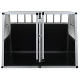 Dog Cage with Double Door 94x88x69 cm - Close-Up Angle