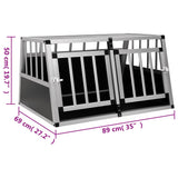 Dog Cage with Double Door 89x69x50 cm - Extra Image