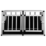 Dog Cage with Double Door 89x69x50 cm - Side View