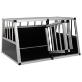 Dog Cage with Double Door 89x69x50 cm - Rear View