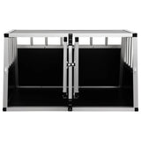 Dog Cage with Double Door 89x69x50 cm - Close-Up Angle