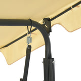 Garden Swing Bench Cream White 170x110x153 cm - 45-Degree Angle