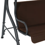 Garden Swing Bench Coffee 170x110x153 cm