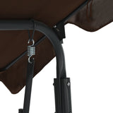 Garden Swing Bench Coffee 170x110x153 cm - Rear View