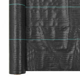 Weed & Root Control Mat PP 2x25 m Black - Front View