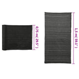 Privacy Net HDPE 1.5x10 m Black