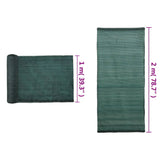 Privacy Net HDPE 2x10 m Green - 45-Degree Angle