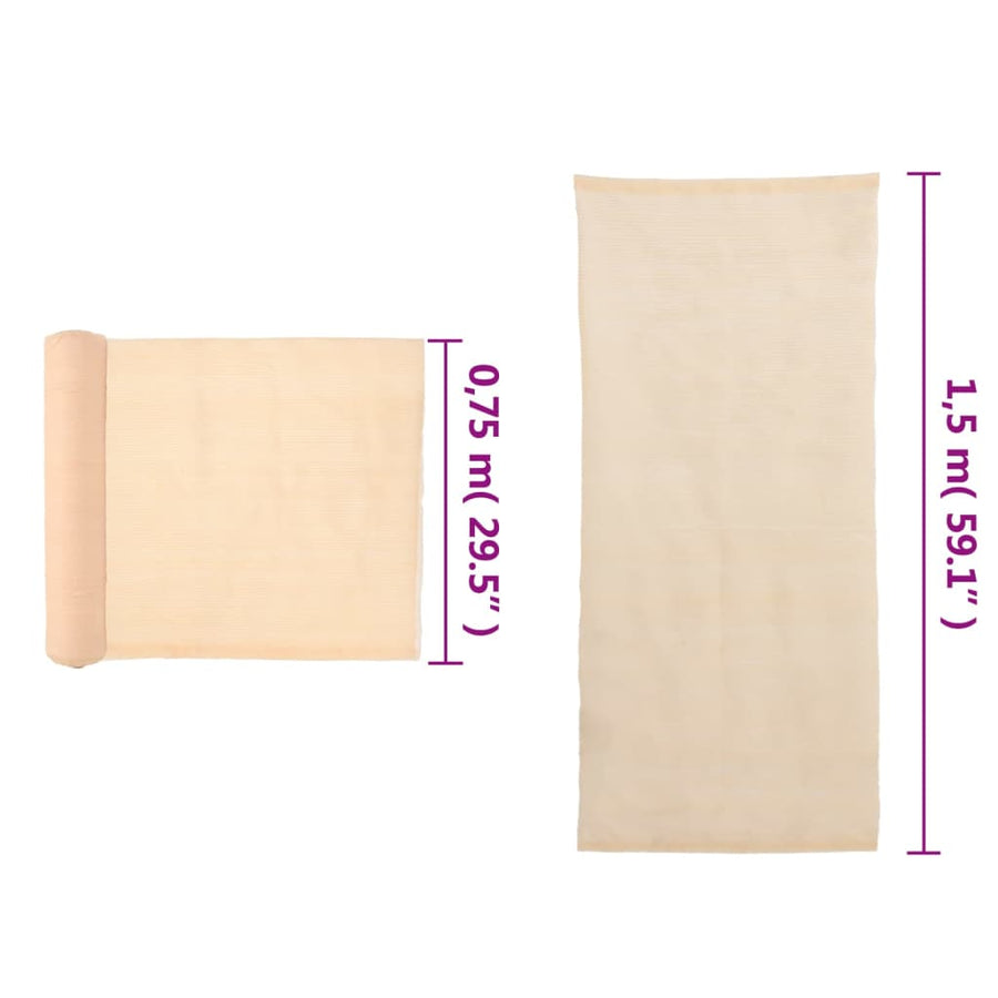 Privacy Net HDPE 1.5x25 m Beige