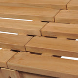 Garden Bench 180 cm Solid Teak - Rear View