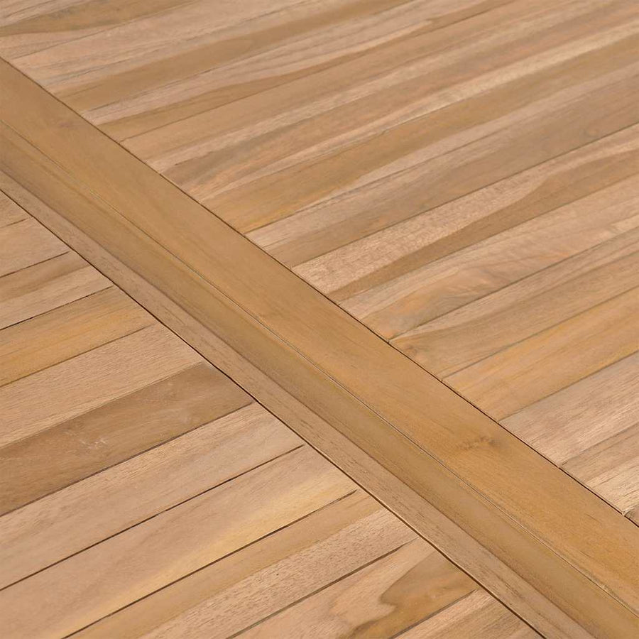 Garden Table 150x90x77 cm Solid Teak Wood