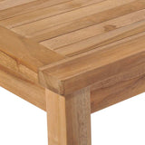 Garden Table 150x90x77 cm Solid Teak Wood - 45-Degree Angle