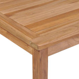 Garden Table 200x100x77 cm Solid Teak Wood - 45-Degree Angle