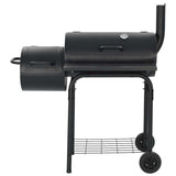Classic Charcoal BBQ Offset Smoker - Front View