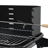 Charcoal BBQ Stand with Wheels - 45-Degree Angle