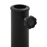 Parasol Base Round Polyresin 10 kg Black - Side View
