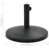 Parasol Base Round Polyresin 10 kg Black - Rear View